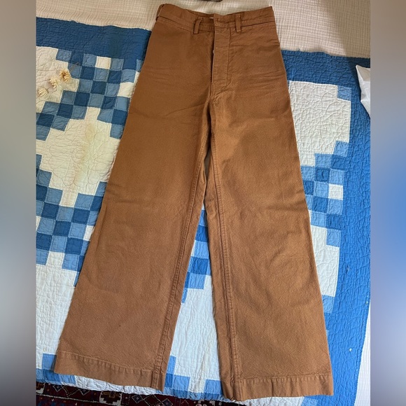 JESSE KAMM SAILOR PANT - SIZE 0 - CORK - Picture 3 of 6